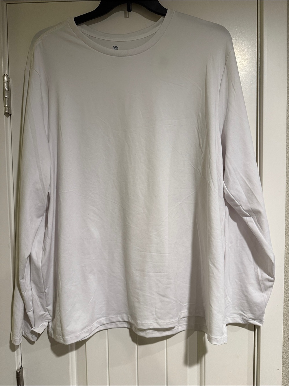 Men's Long-Sleeve Crew Neck Shirt - White